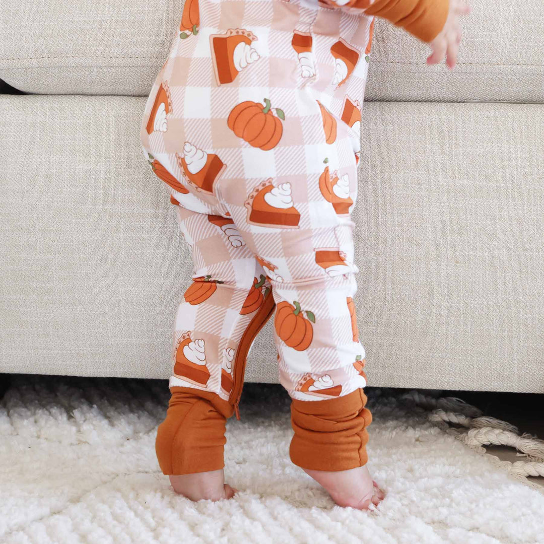 cutie pie baby pajama romper with flip mitts