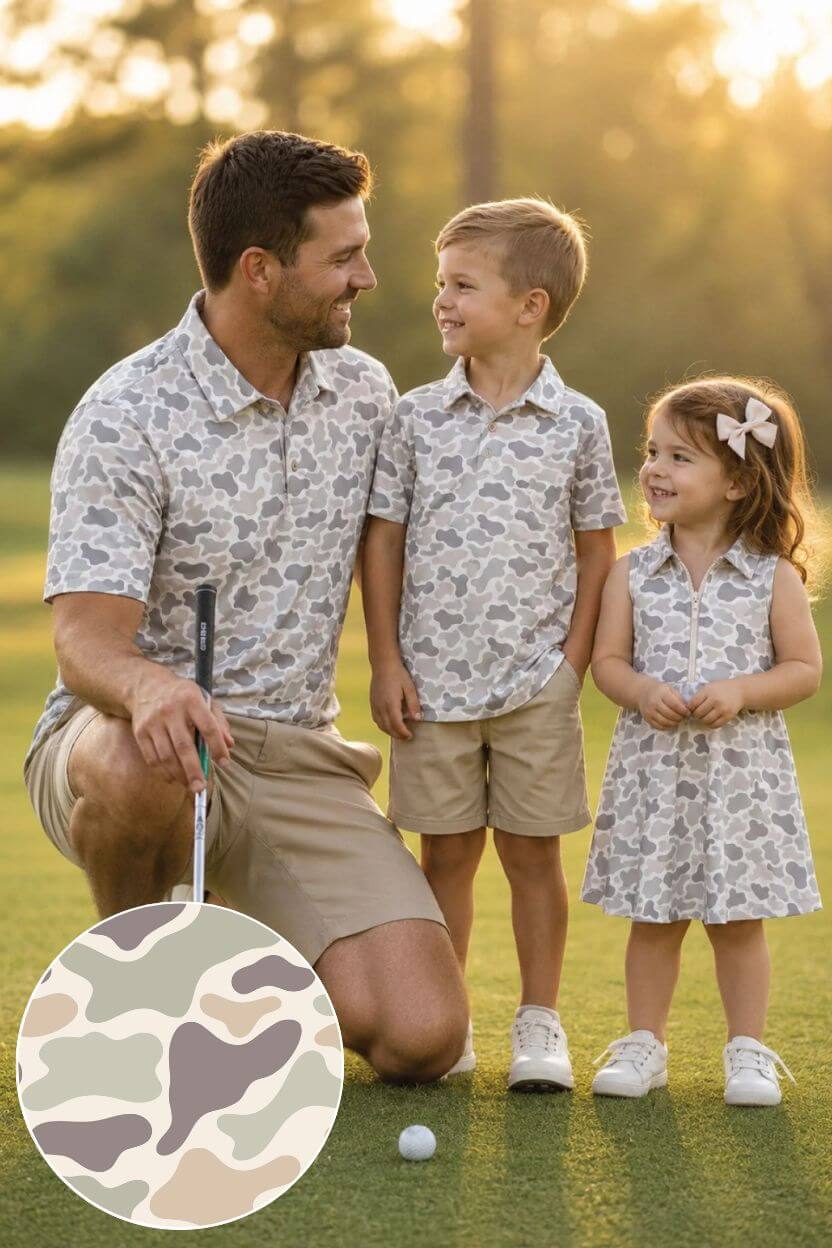 Short Sleeve Polo | Camo Cutie