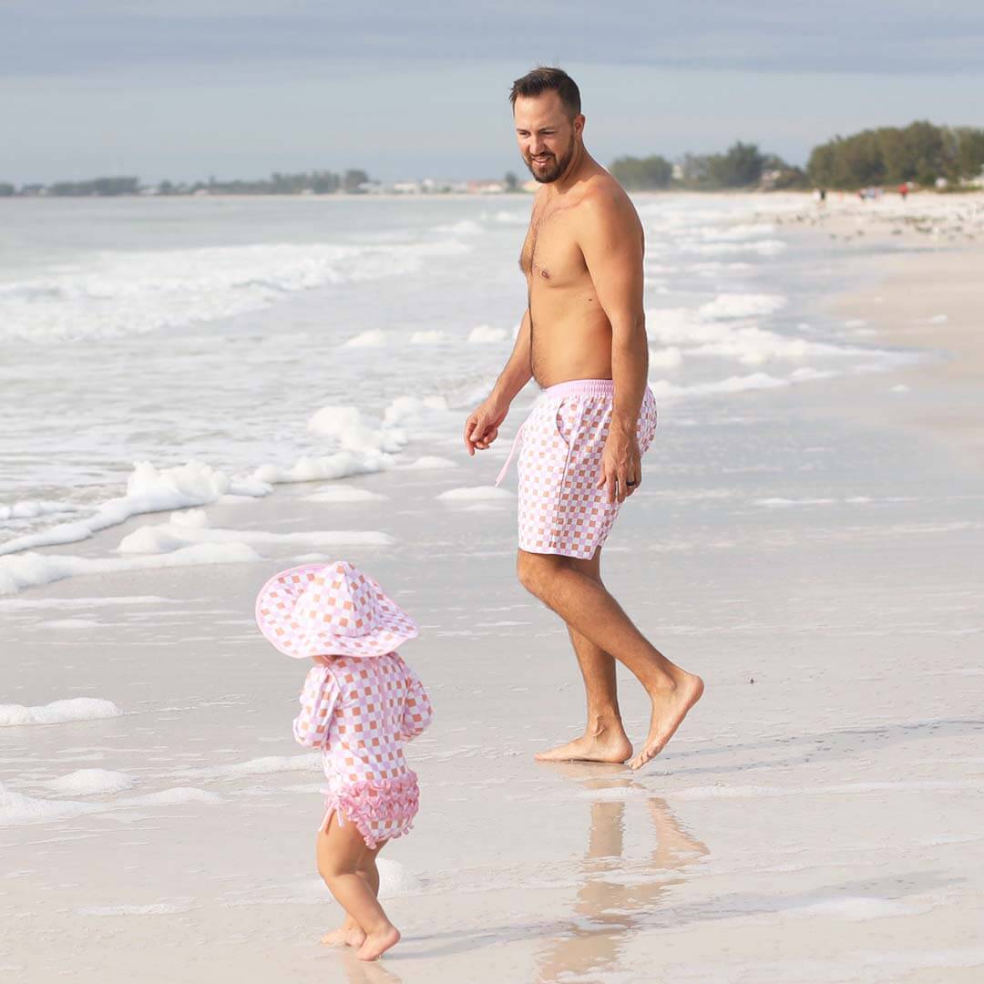 dad swim trunks check me out 