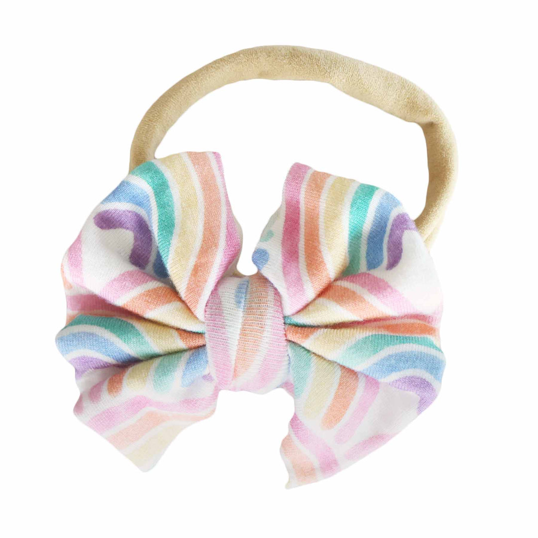 Printed Knit Bow Headbands