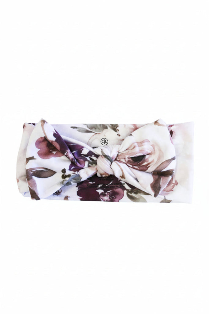 Demis Dusty Floral Large Bow Headwrap