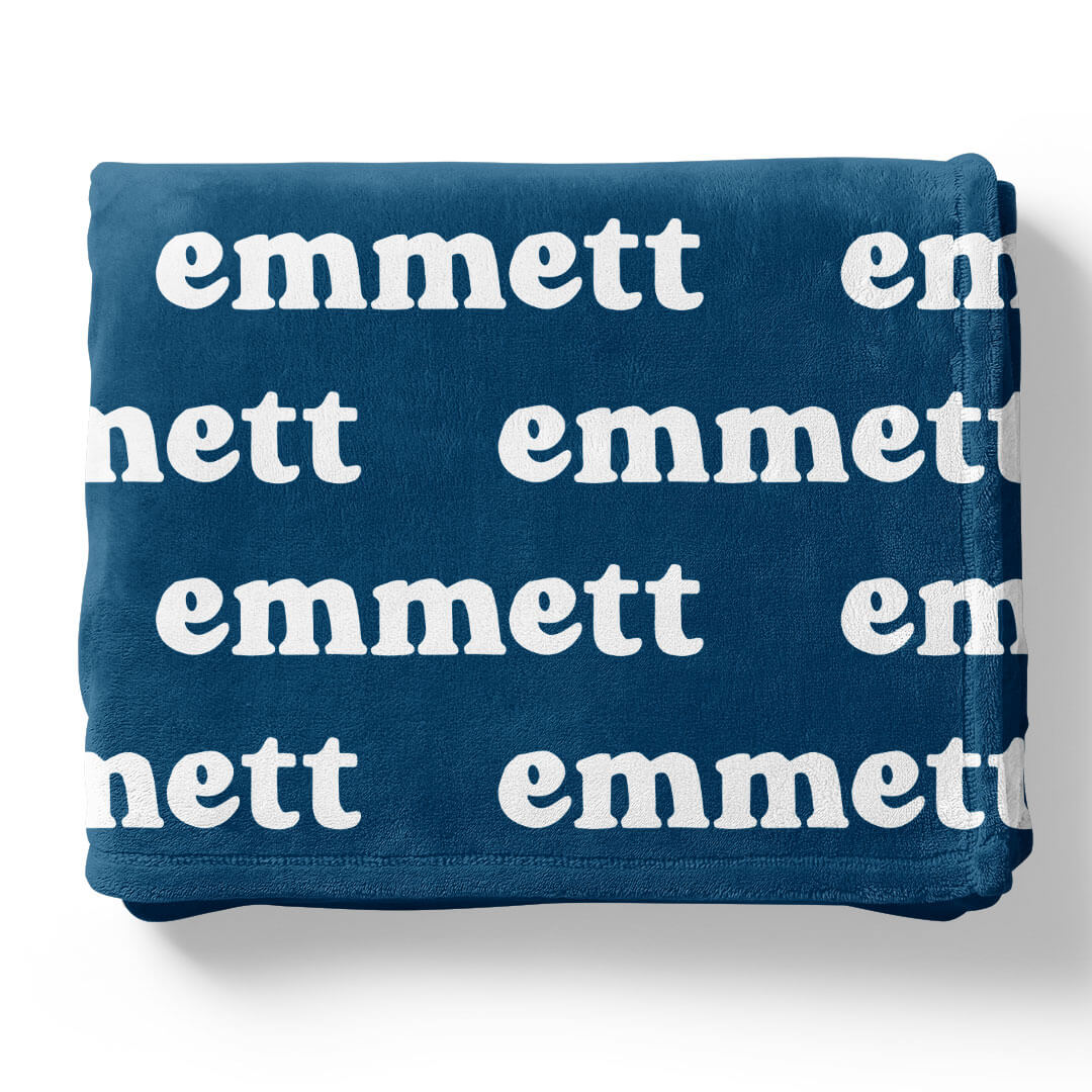 Baby Blues Personalized Color Blanket