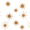Desert Suns Personalized Baby Name Swaddle Blanket