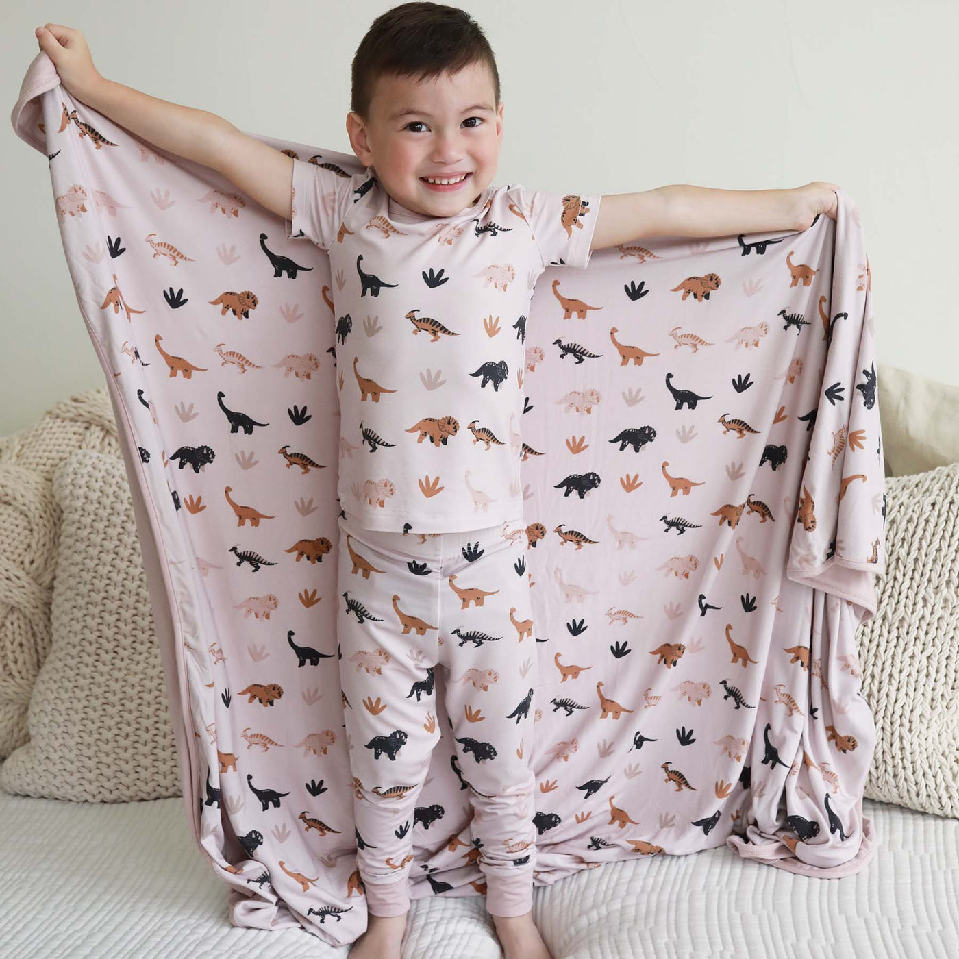 Dino Days Double Sided Bamboo Blanket