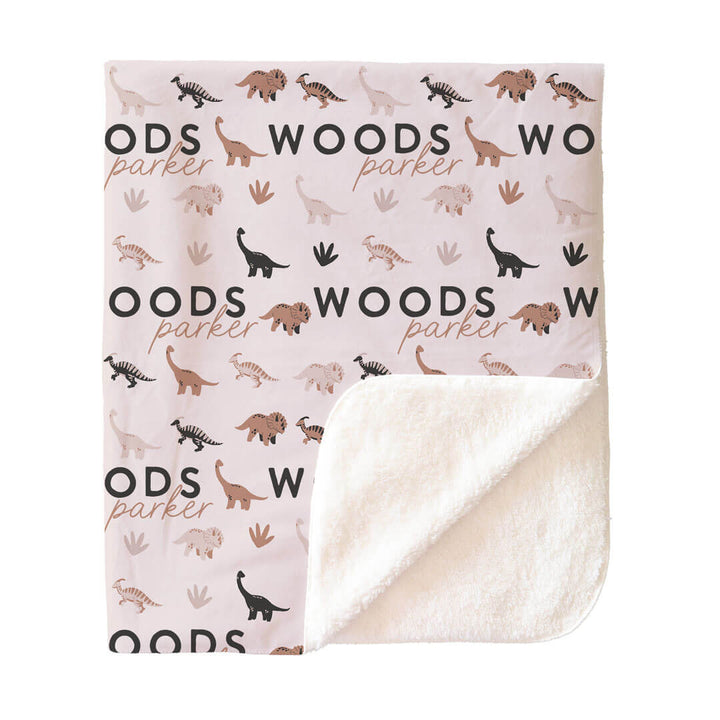 Dino Days Personalized Kids Blanket