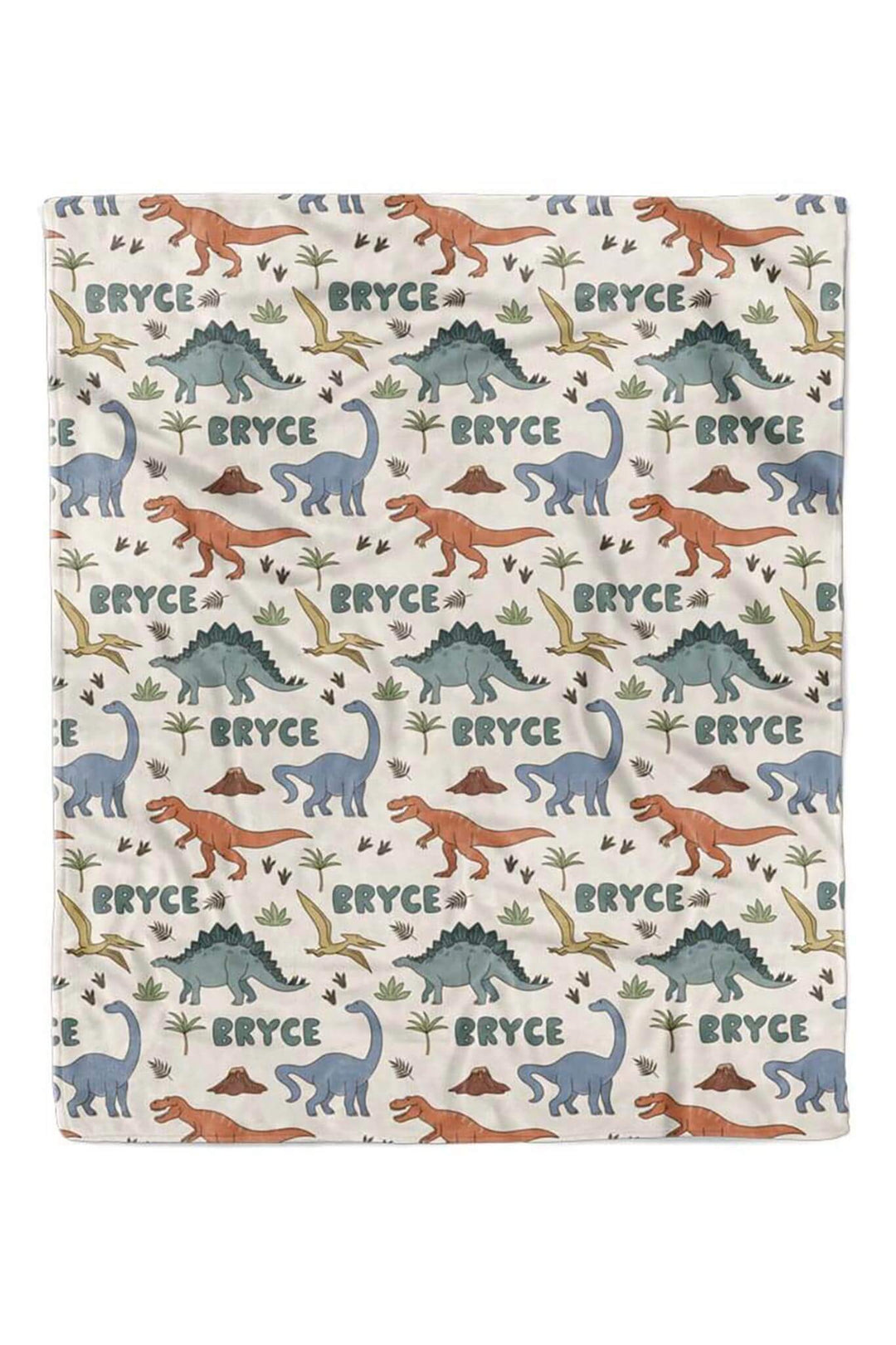 Dino Dude Personalized Kids Blanket