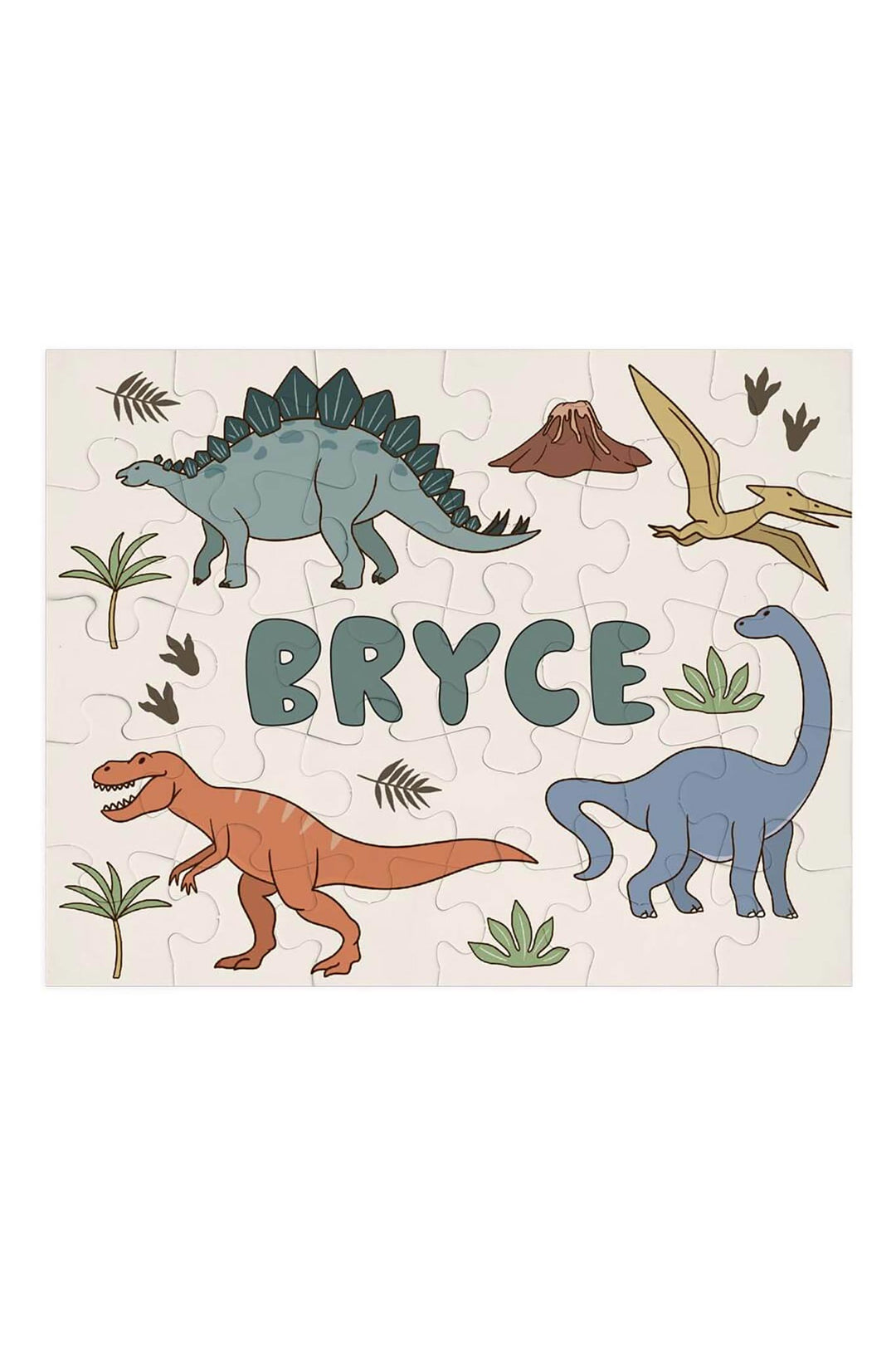 Kids Personalized 30 Piece Puzzle | Dino Dude
