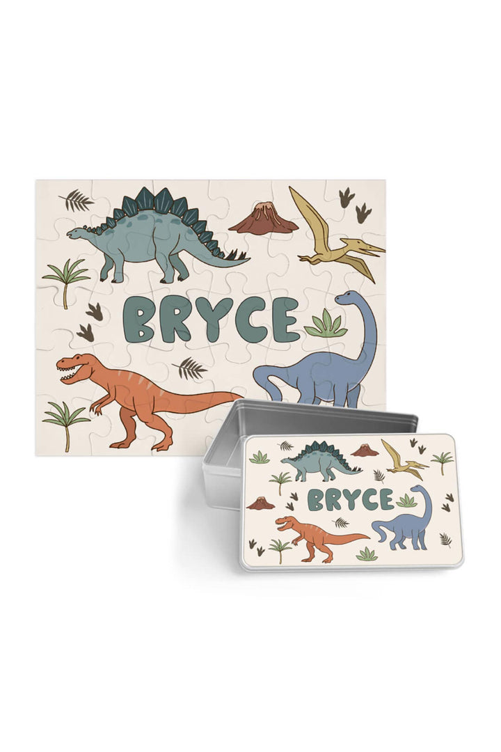 Kids Personalized 30 Piece Puzzle | Dino Dude