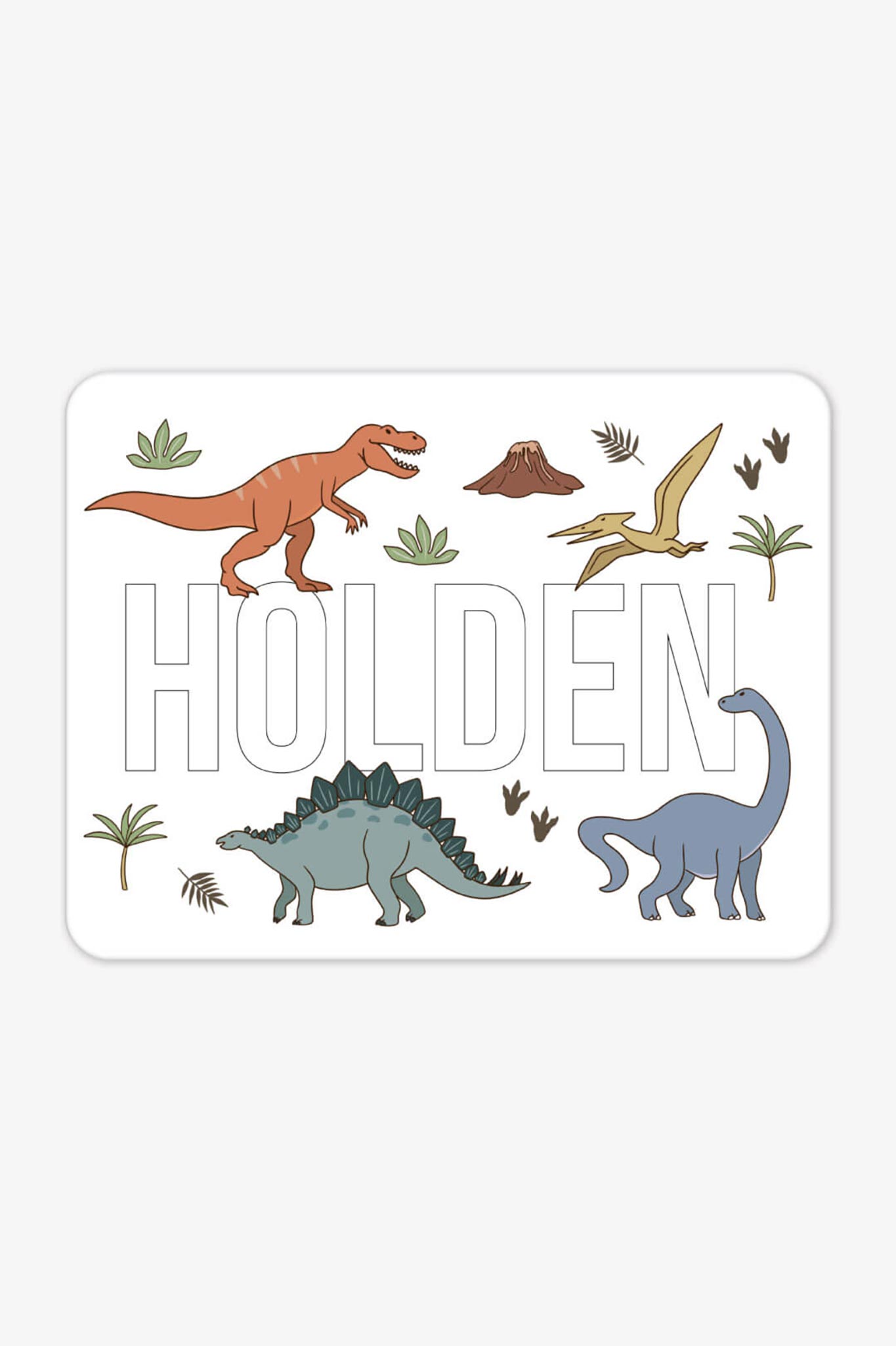 Kids Personalized Whiteboard | Dino Dude