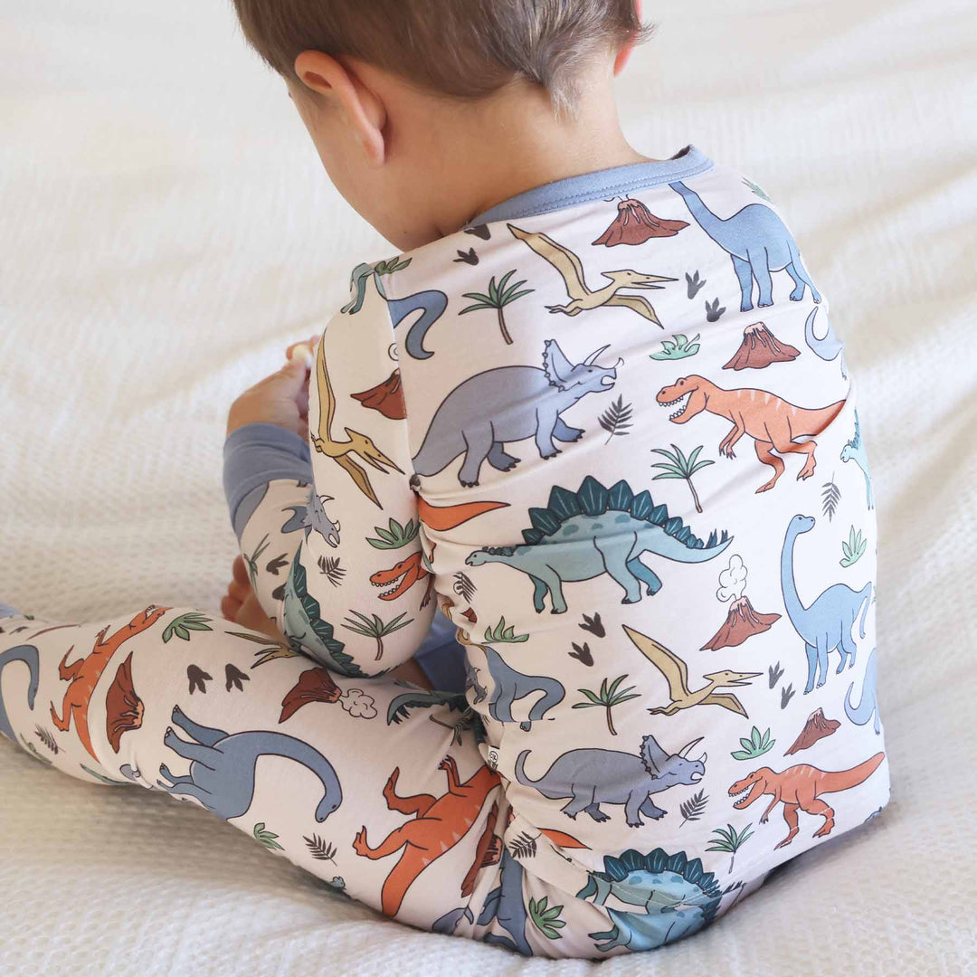 colorful dinosaur pajamas for boys 