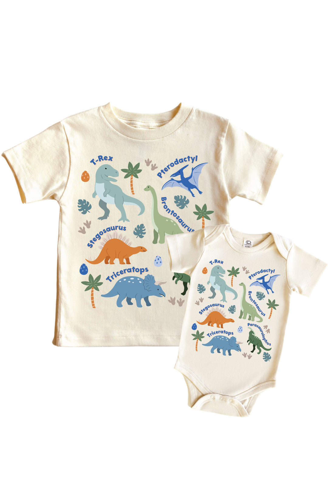 boy dino names t-shirt and bodysuit 