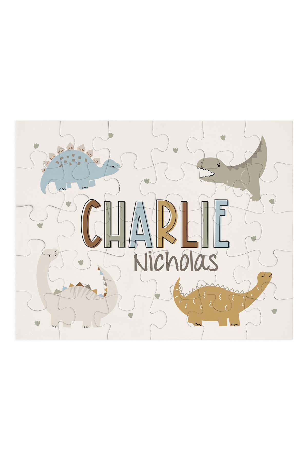 Kids' Personalized 30 Piece Puzzle |  Dino Stomps