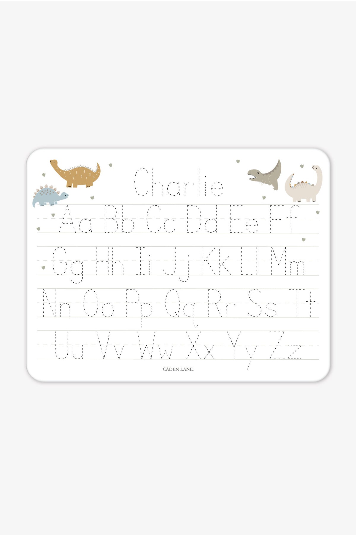 Kids' Personalized Whiteboard |  Dino Stomps