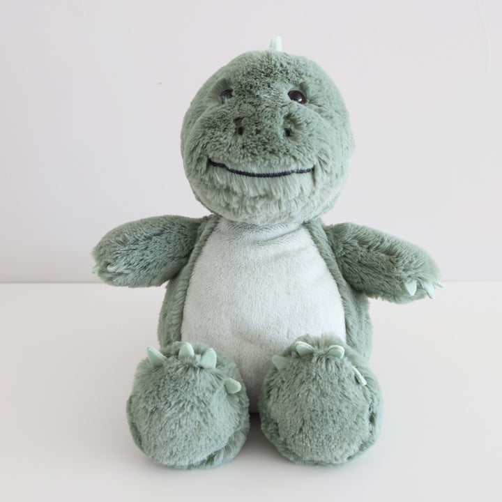 green stuffed dinosaur for kids 