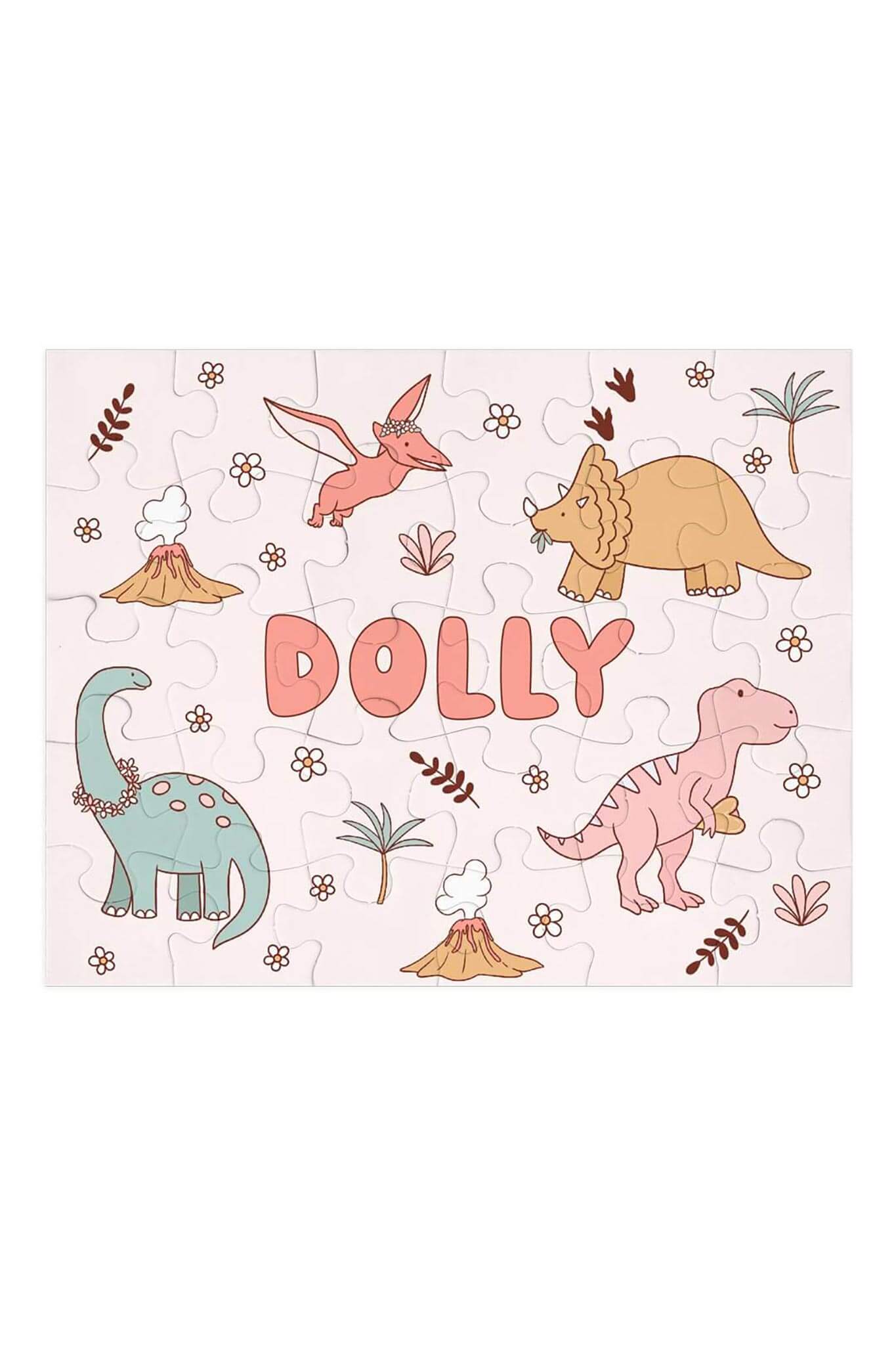 Kids Personalized 30 Piece Puzzle | Dolly's Dinos