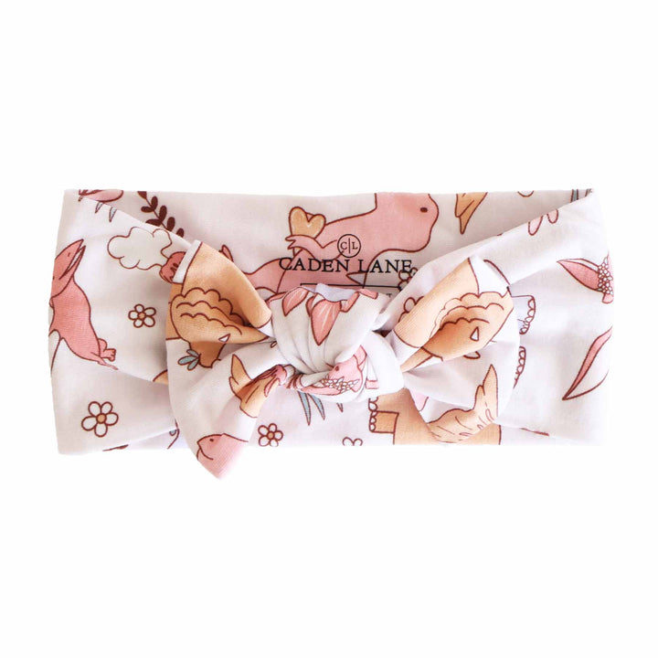 Printed Knit Large Bow Headwraps