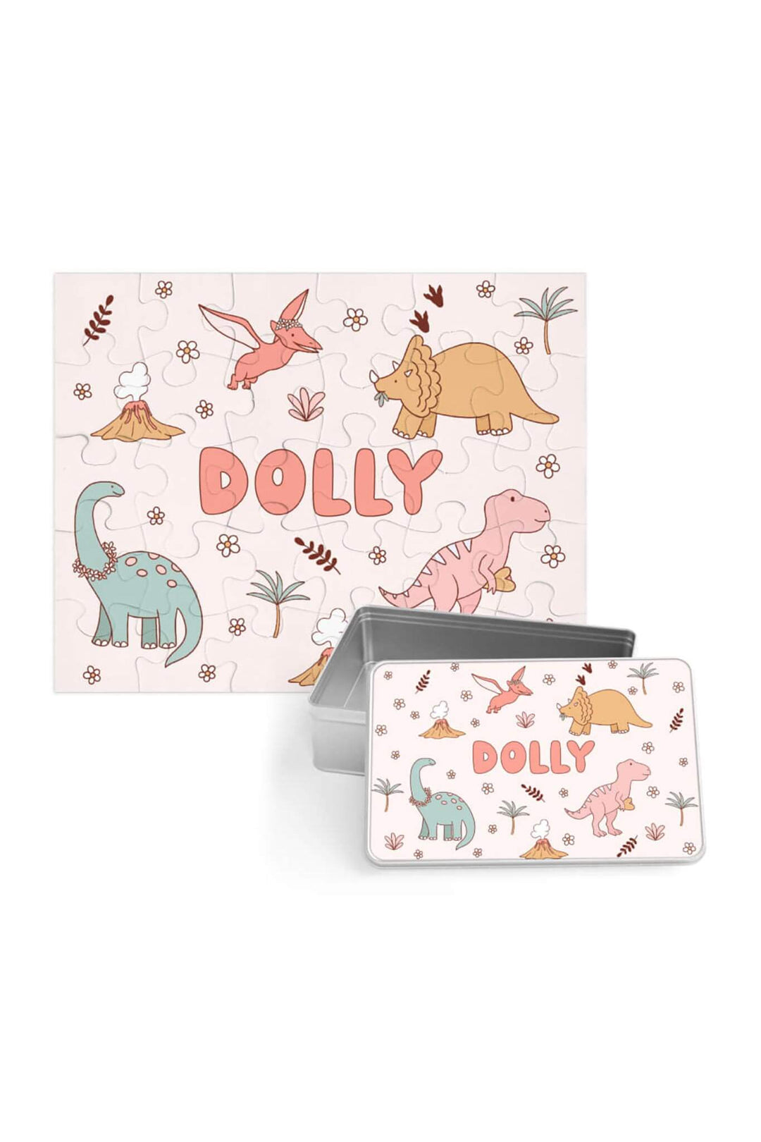 Kids Personalized 30 Piece Puzzle | Dolly's Dinos