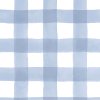 Dusty Blue Gingham Newborn Baby Knot Gown & Hat Set
