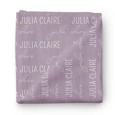 block and script personalized baby name swaddle blanket block and script 