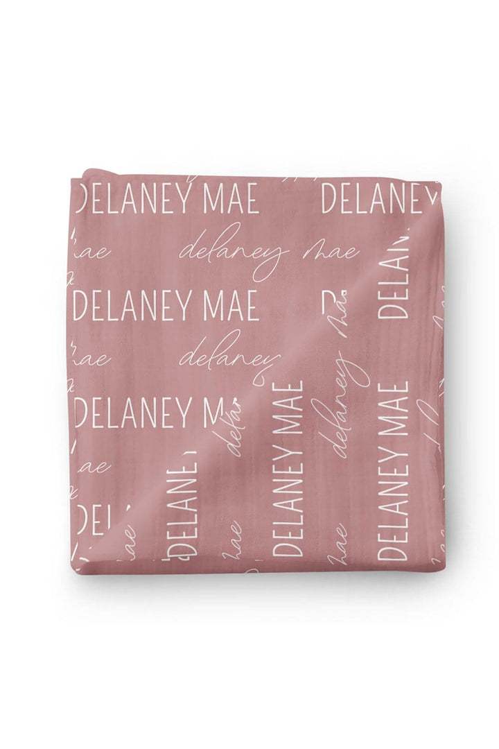 Personalized Baby Name Swaddle Blanket