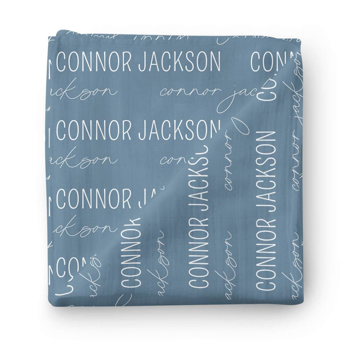 Personalized Baby Name Swaddle Blanket