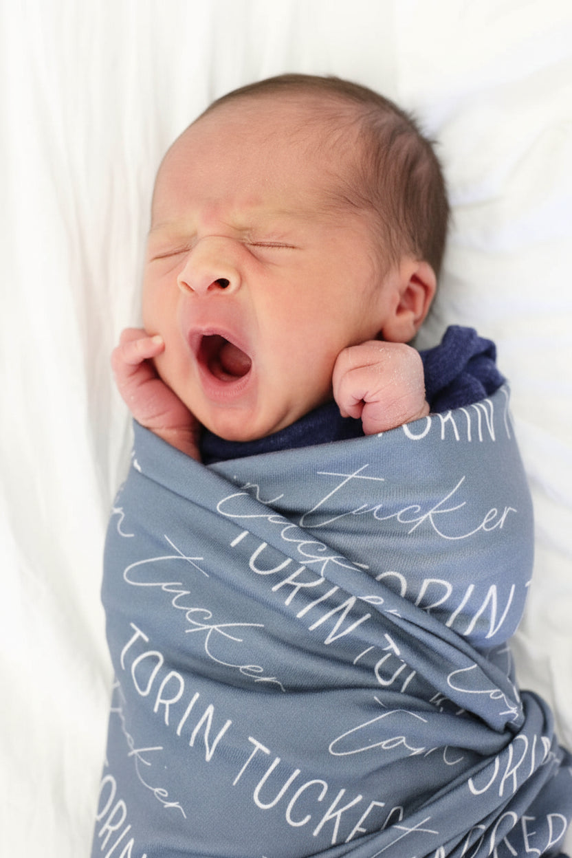 Personalized Baby Name Swaddle Blanket