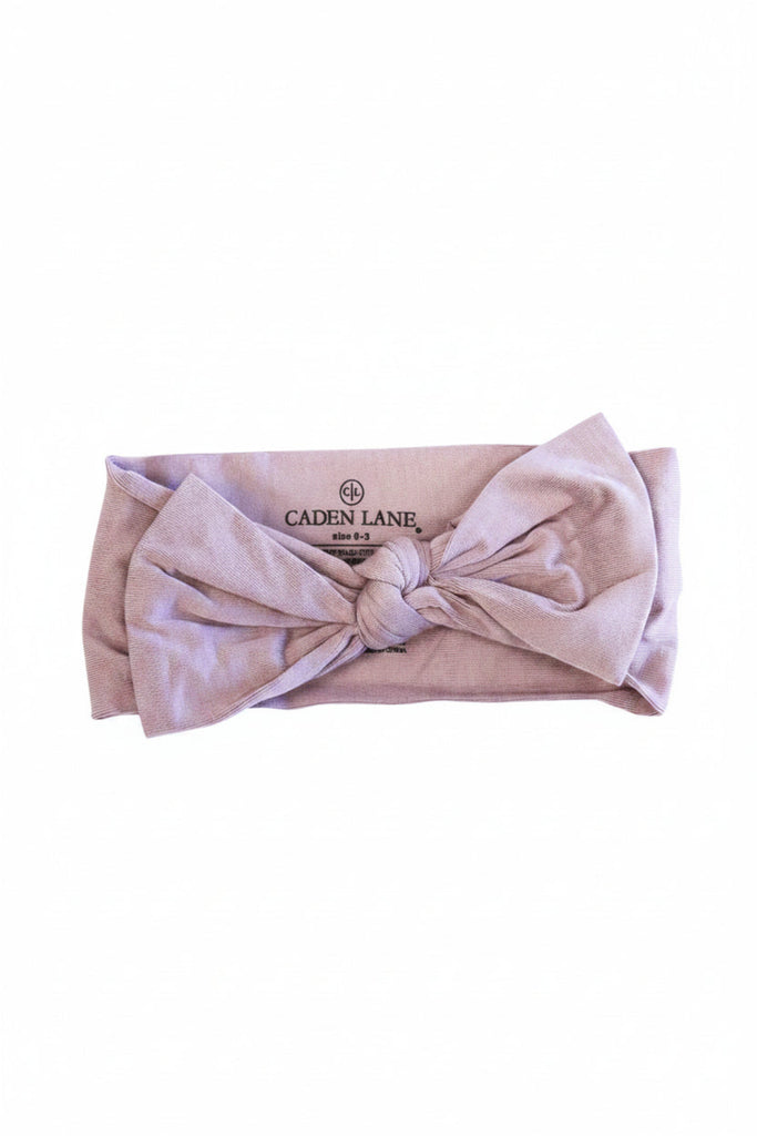 Solid Dusty Knit Large Bow Headwrap