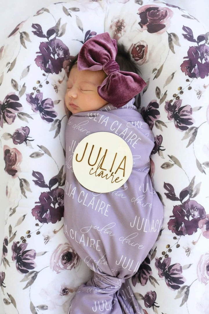 Personalized Baby Name Swaddle Blanket