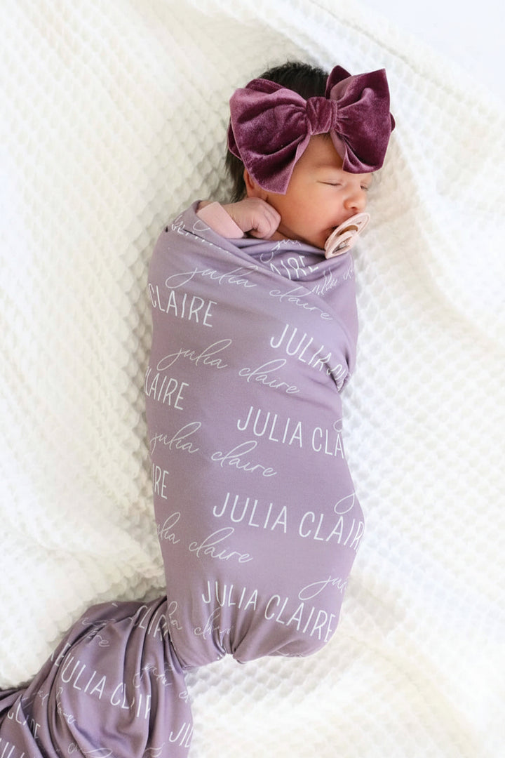 Personalized Baby Name Swaddle Blanket