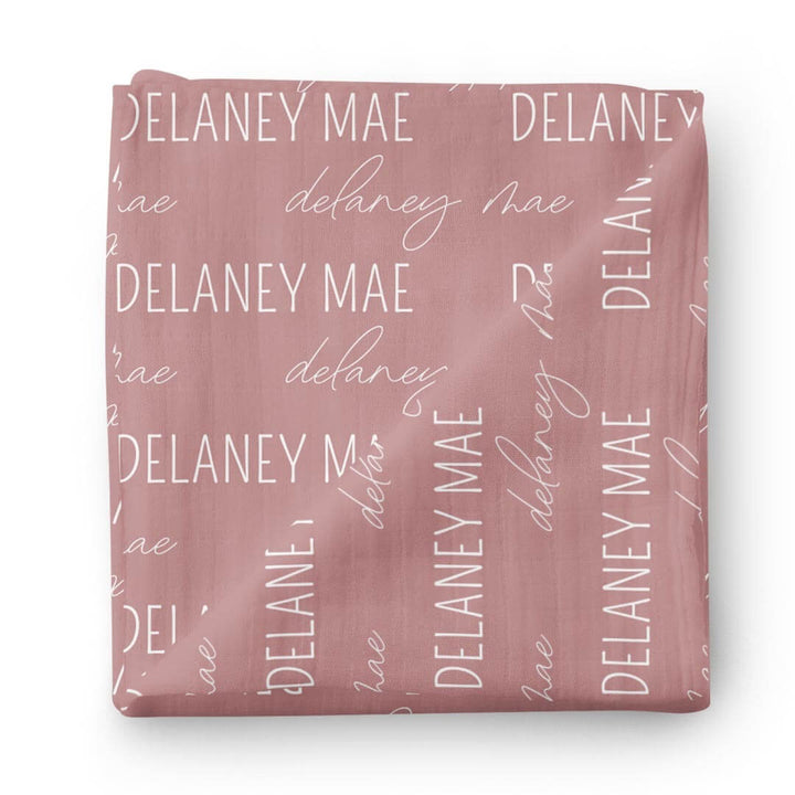 Personalized Baby Name Swaddle Blanket