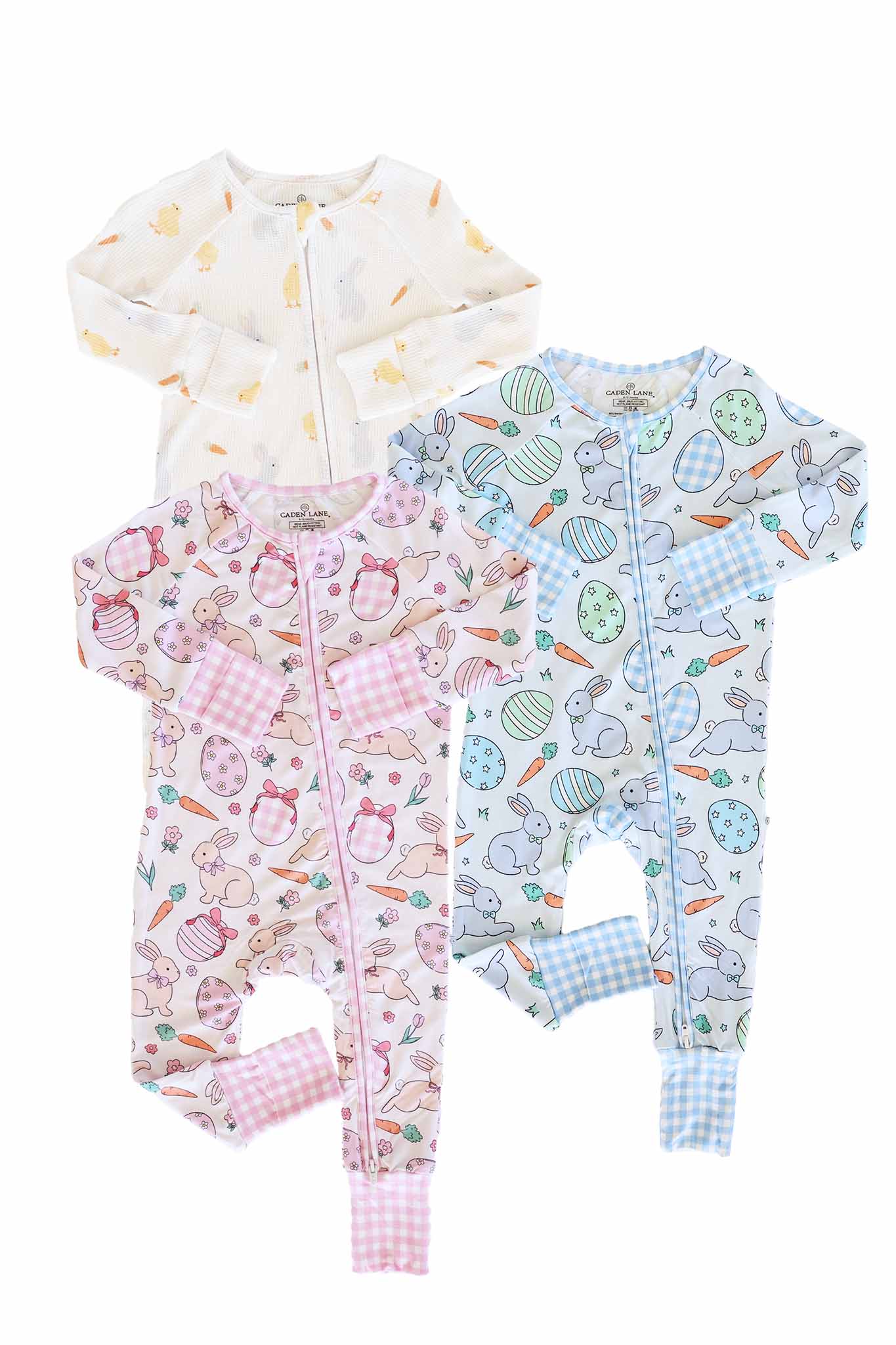 Easter Convertible Zip Rompers