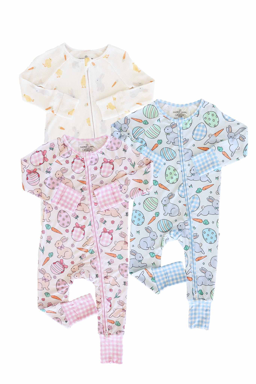 easter convertible zip rompers 