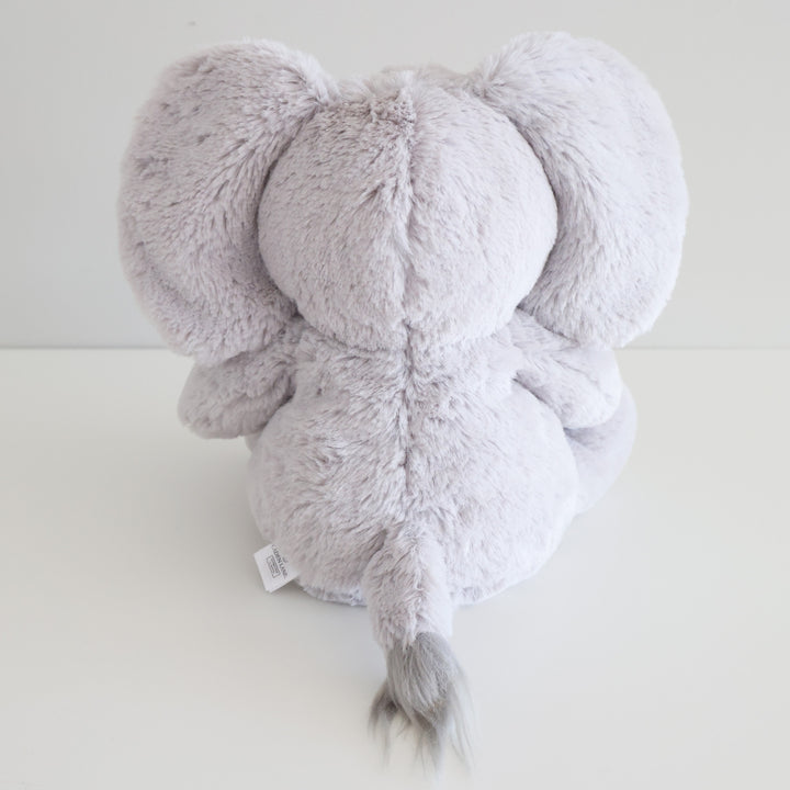 large grey stuffed elephant for kids 