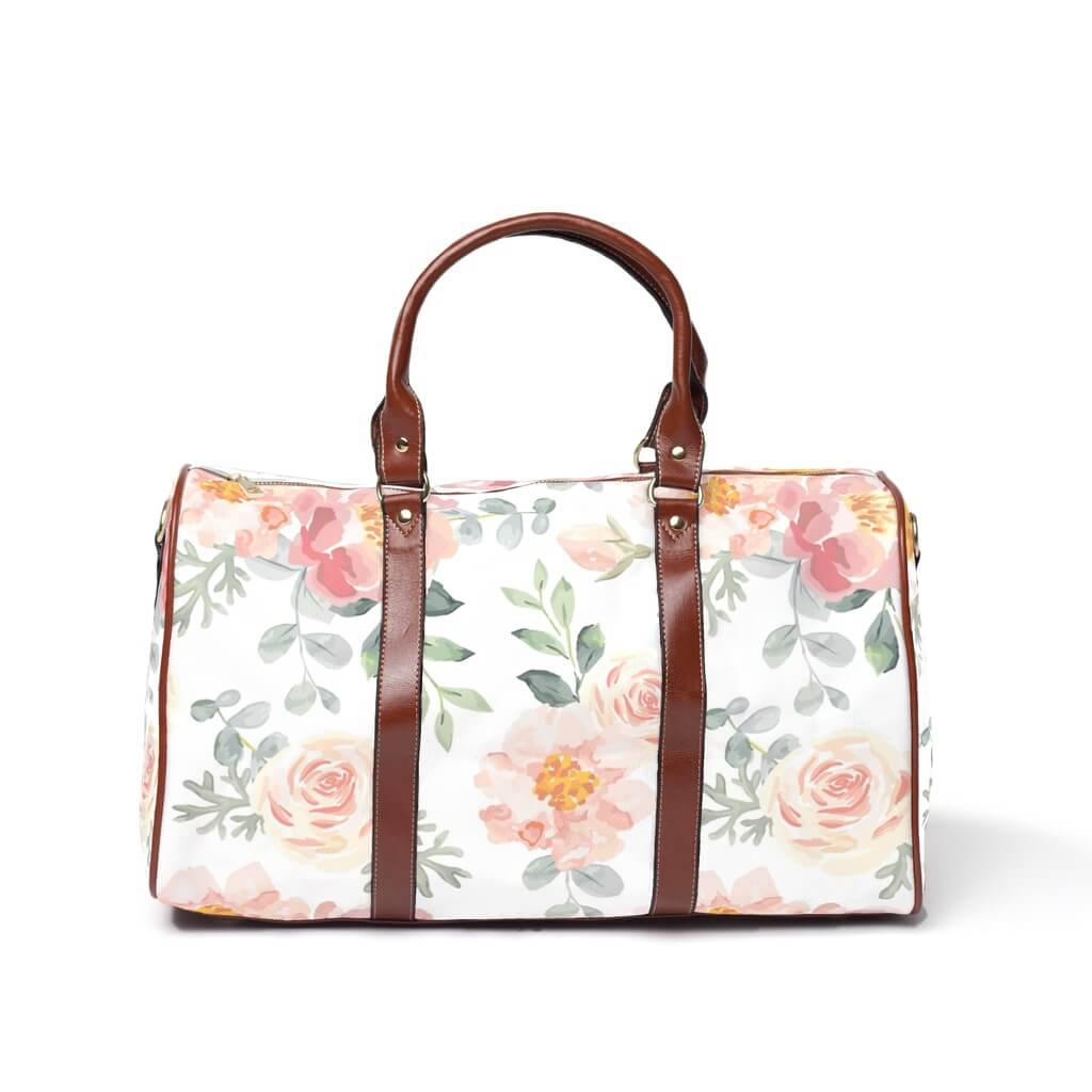 overnight bag dusty rose floral