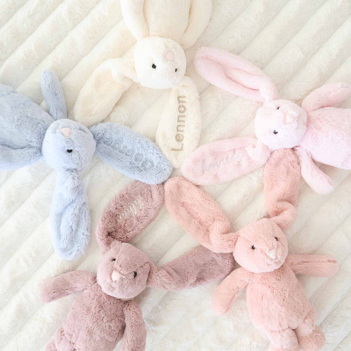 embroidered pastel bunny rabbits for kids 