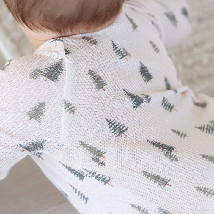 back of evergreen controvertible zip romper