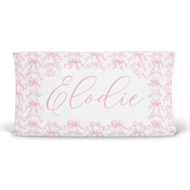 fancy frills personalized changing pad cover