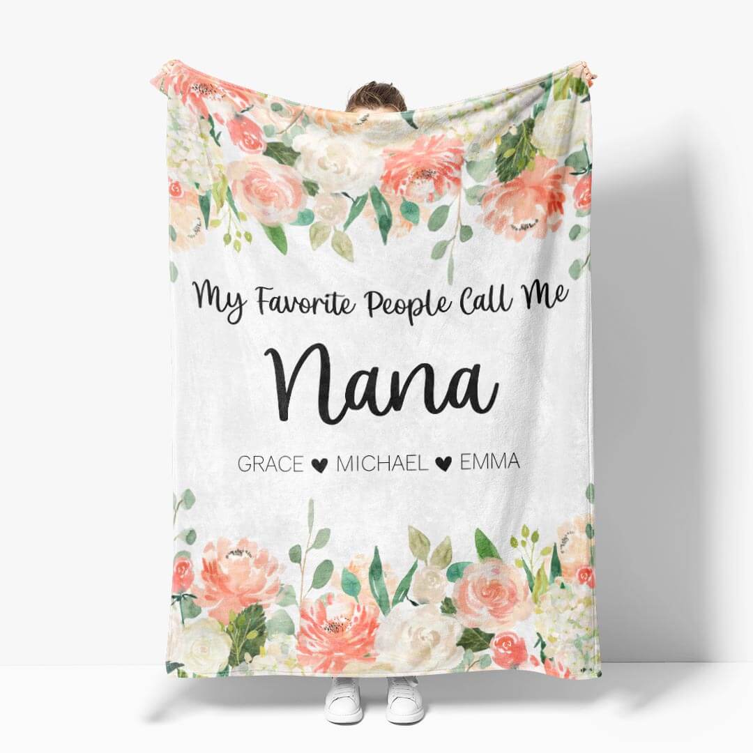 personalized blanket for grandma 