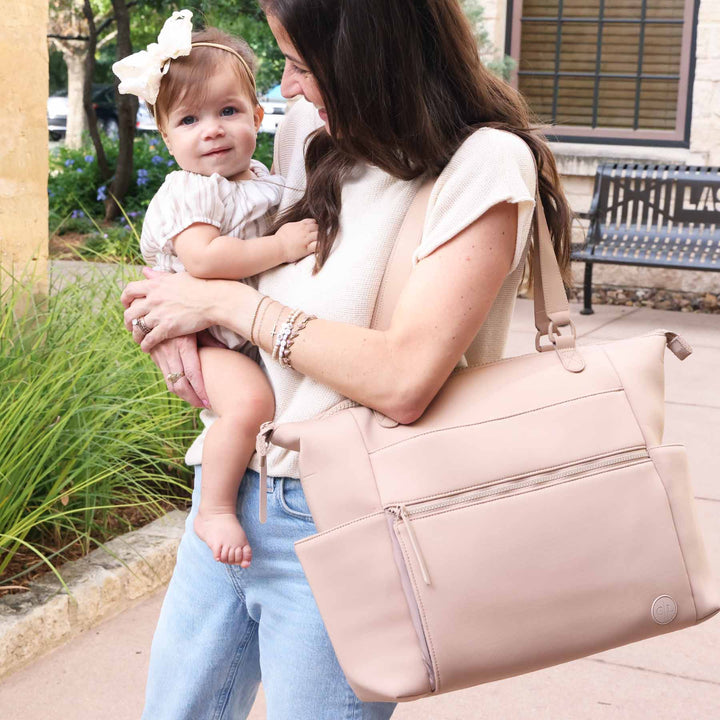 Lane Convertible Diaper Bag Tote | Fawn