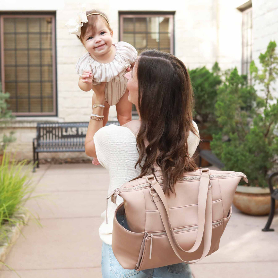 Lane Convertible Diaper Bag Tote | Fawn