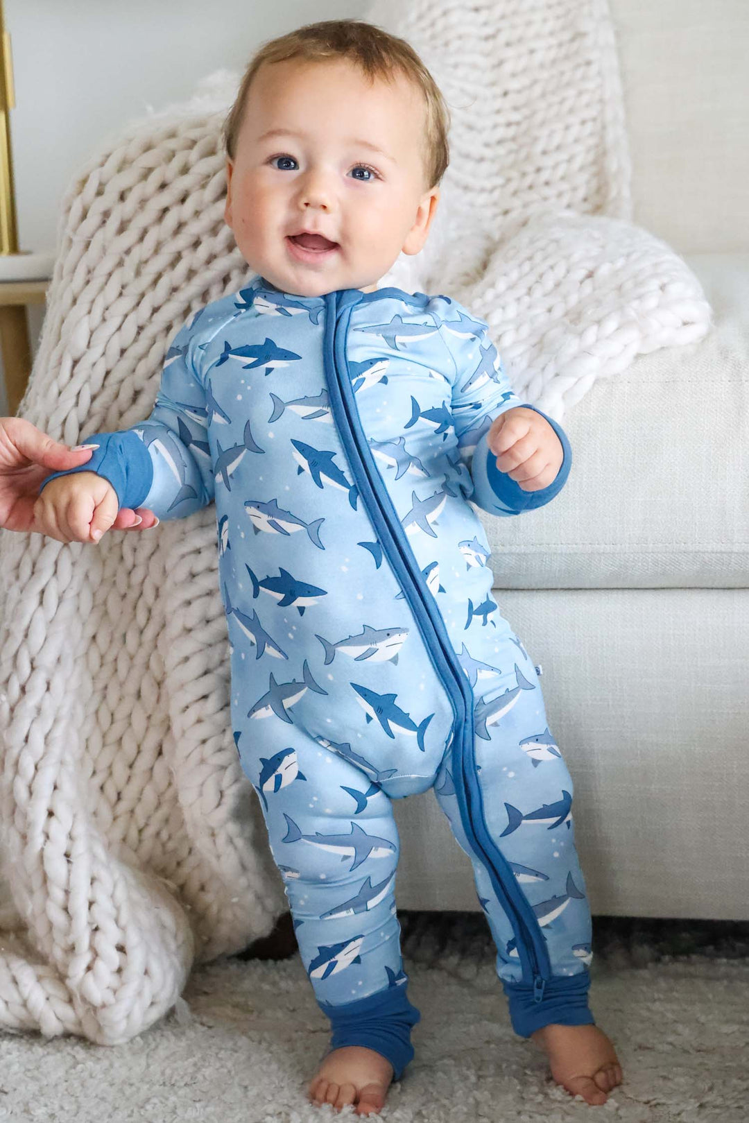 fin friends convertible zip romper