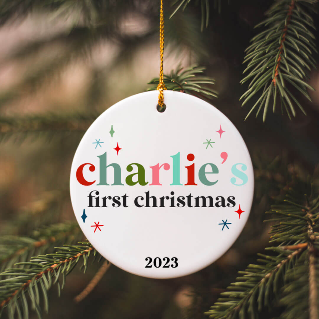 first christmas personalized ornament 