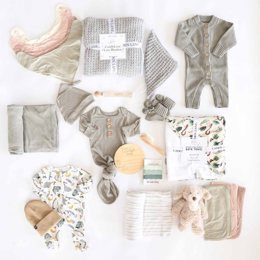 deluxe fishing themed baby shower box