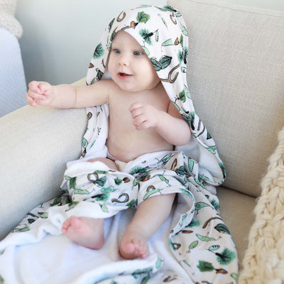 fishing lure hooded towel for babies 