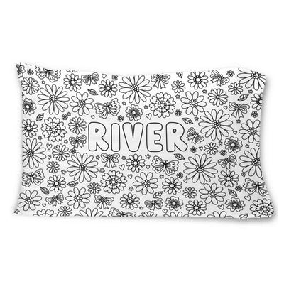 flower personalized pillow cover 