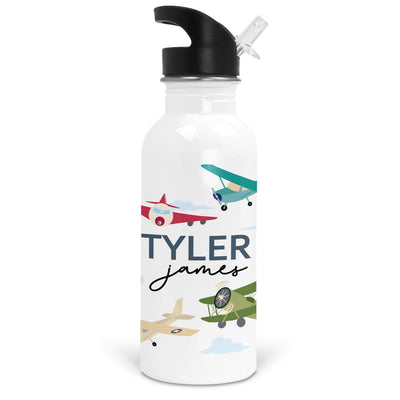 airplane personalized water bottle 