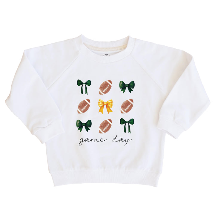 Baylor University | Footballs & Bows Kids Graphic Sweatshirts