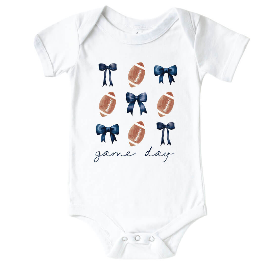 The Pennsylvania State University | Footballs & Bows Graphic Bodysuit