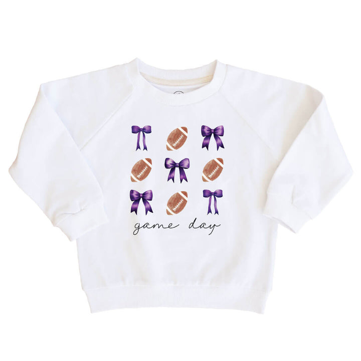 Texas Christian University | Footballs & Bows Kids Graphic Sweatshirts