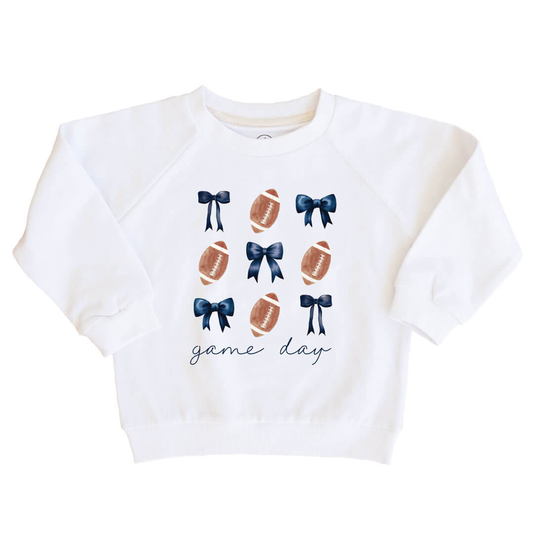 The Pennsylvania State University | Footballs & Bows Kids Graphic Sweatshirts